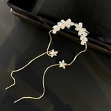 Flower Threader Earring (Paar)
