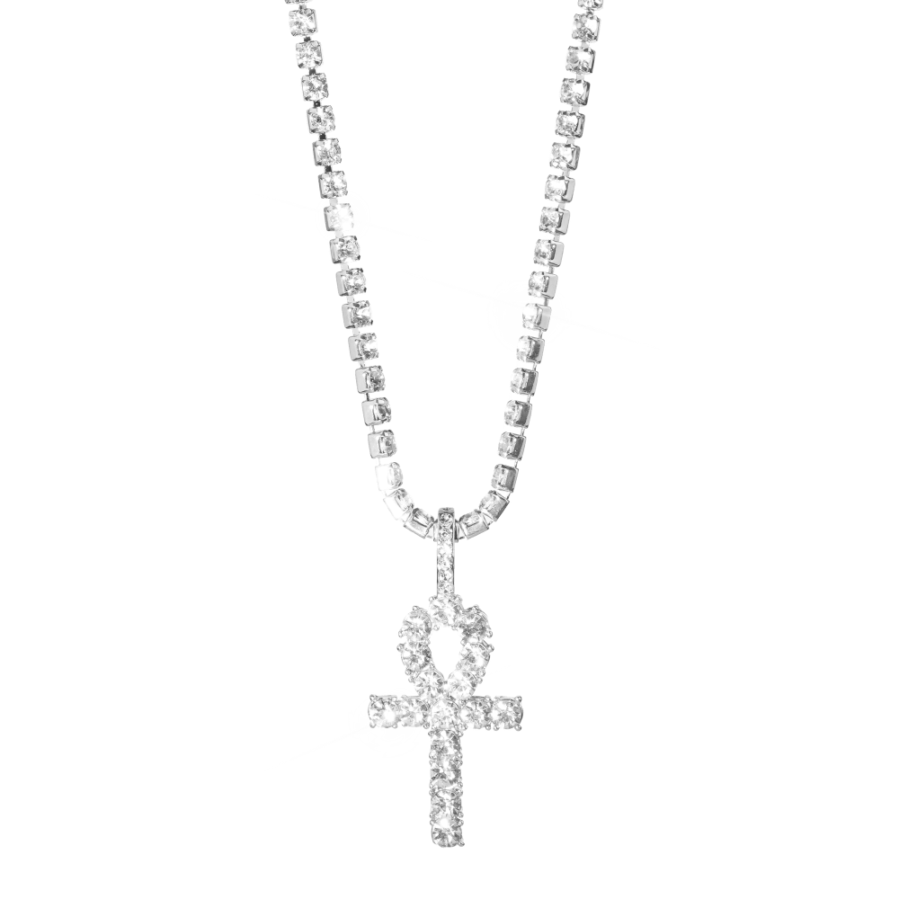 Iced out 2025 ankh tennis chain