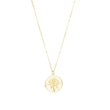 Ketten von iced studios™: Flower Pendant Chain 18K Vergoldet