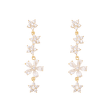 Ohrringe von iced studios™: Falling Flower Earrings 14K Vergoldet