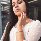 Armbänder von iced studios™: Tennis Heart Bracelet 18K Vergoldet