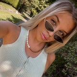 Ketten von iced studios™: Hybrid Pearl Chain Edelstahl 18K Vergoldet