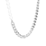 Ketten von iced studios™: Hybrid Pearl Chain Edelstahl 18K Vergoldet
