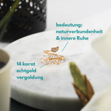 Ringe von iced studios™: Leaf Ring 14K Vergoldet