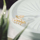 Ringe von iced studios™: Leaf Ring 14K Vergoldet