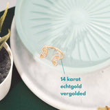 Ringe von iced studios™: Split Butterfly Ring 14K Vergoldet