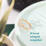 Ringe von iced studios™: Butterfly Ring 14K Vergoldet