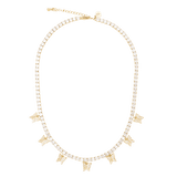 Ketten von iced studios™: Iced Butterfly Choker 925 Silber 18K Vergoldet