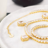 Ketten von iced studiosâ˘: Iced Pendant Choker 925 Silber 18K Vergoldet