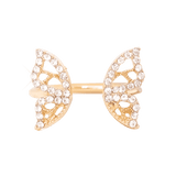 Ringe von iced studios™: Split Butterfly Ring 14K Vergoldet