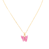 Ketten von iced studios™: Tiny Butterfly Chain 925 Silber 18K Vergoldet