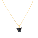 Ketten von iced studios™: Tiny Butterfly Chain 925 Silber 18K Vergoldet