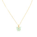Ketten von iced studios™: Tiny Butterfly Chain 925 Silber 18K Vergoldet