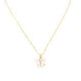 Ketten von iced studios™: Tiny Butterfly Chain 925 Silber 18K Vergoldet