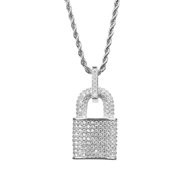 Iced out 2025 padlock chain