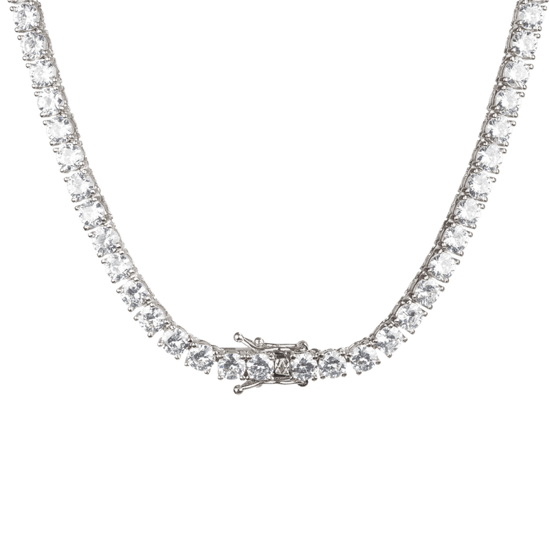 ICED OUT Halskette | Silber | 5mm Diamanten