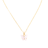 Ketten von iced studios™: Tiny Butterfly Chain 925 Silber 18K Vergoldet