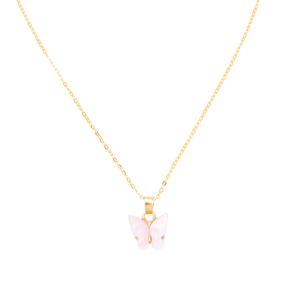 Ketten von iced studios™: Tiny Butterfly Chain 925 Silber 18K Vergoldet
